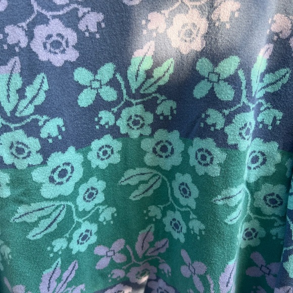 Purple Turquoise print cotton Gudrun Sjoden sweater - Picture 3 of 4